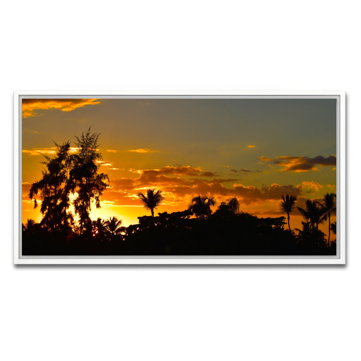 AUTO-MOCKUP WHITE | Dominican Sunset 3 | 1 Piece | White Framed Canvas | group=2x1