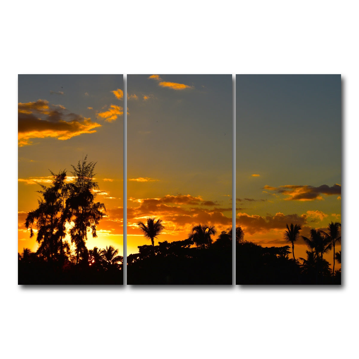 AUTO-MOCKUP WHITE | Dominican Sunset 3 | 3 Piece | Gallery Wrap Canvas | group=12x24
