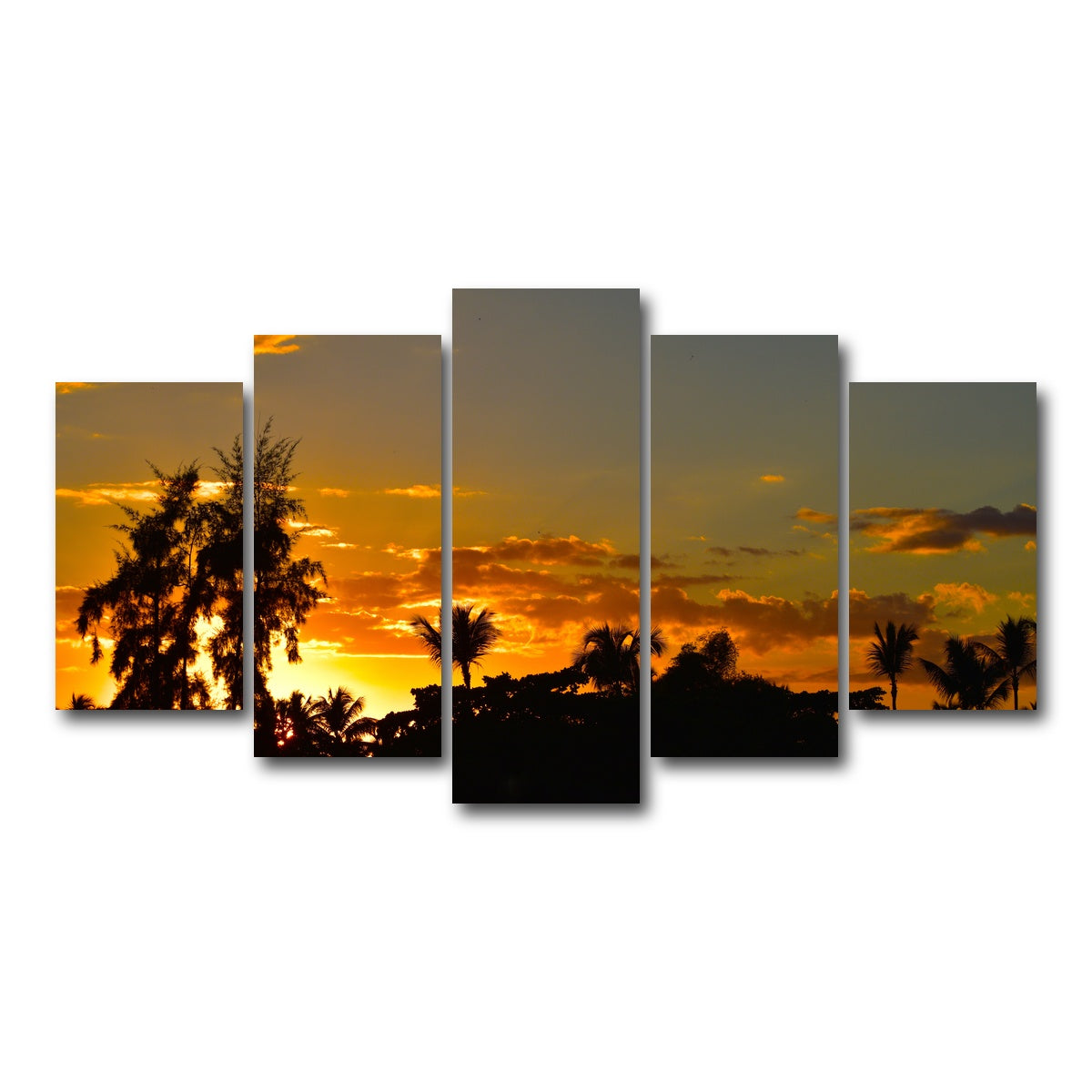 AUTO-MOCKUP WHITE | Dominican Sunset 3 | 5 Piece | Gallery Wrap Canvas | group=5_normal