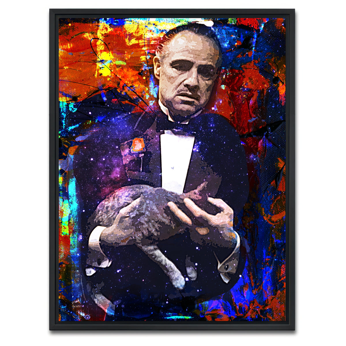 AUTO-MOCKUP WHITE | Don Corleone | 1 Piece | Black Framed Canvas | group=3x4