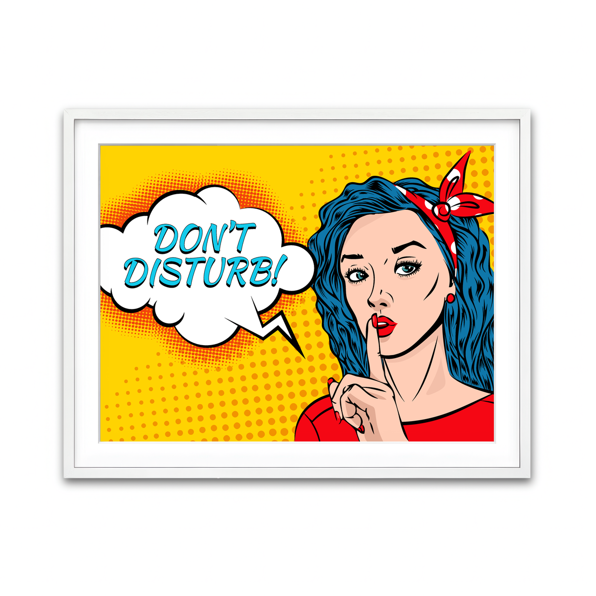 Framed Print 4x3 White