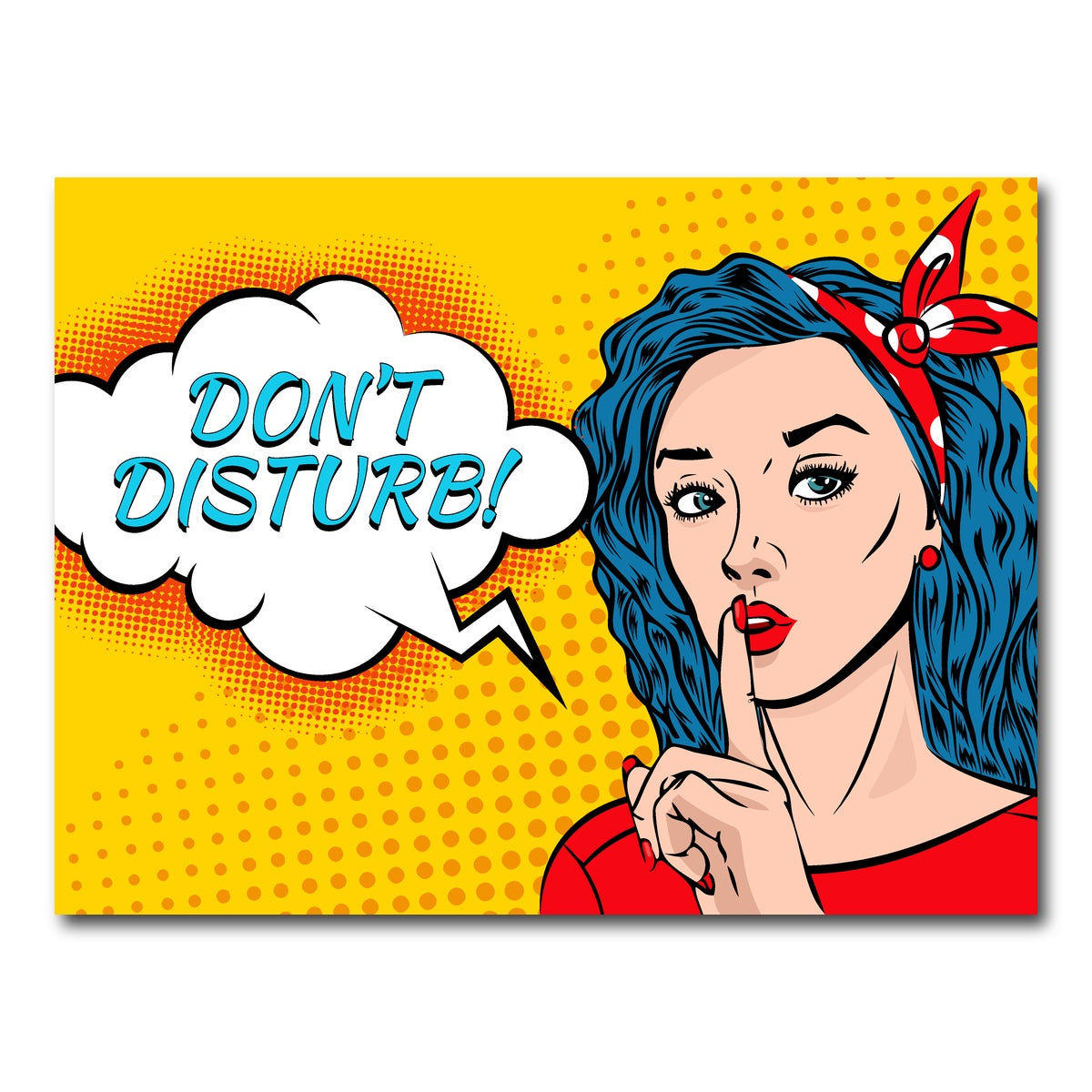 AUTO-MOCKUP WHITE | Don't Disturb | 1 Piece | Gallery Wrap Canvas | group=4x3