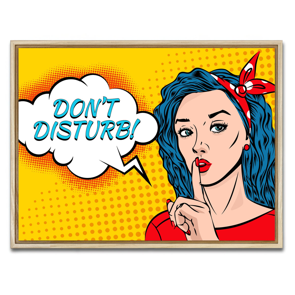 AUTO-MOCKUP WHITE | Don't Disturb | 1 Piece | Natural Framed Canvas | group=4x3