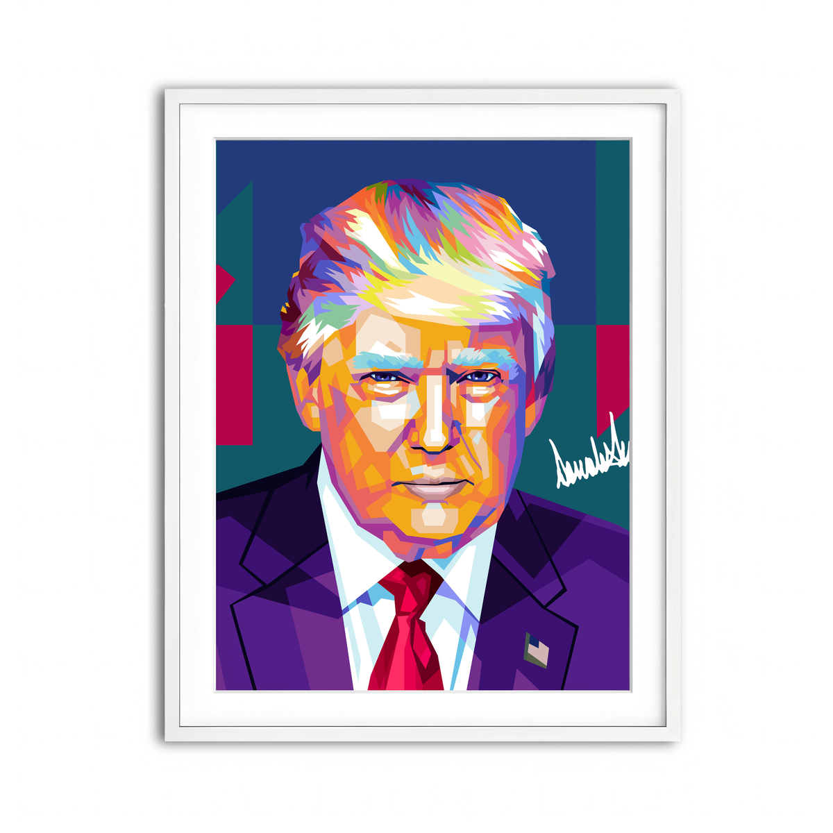 Framed Print 3x4 White