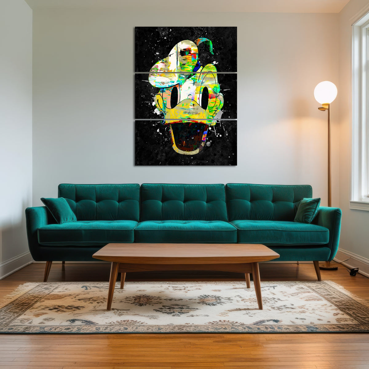 AUTO-MOCKUP ROOM | Donald duck canvas art