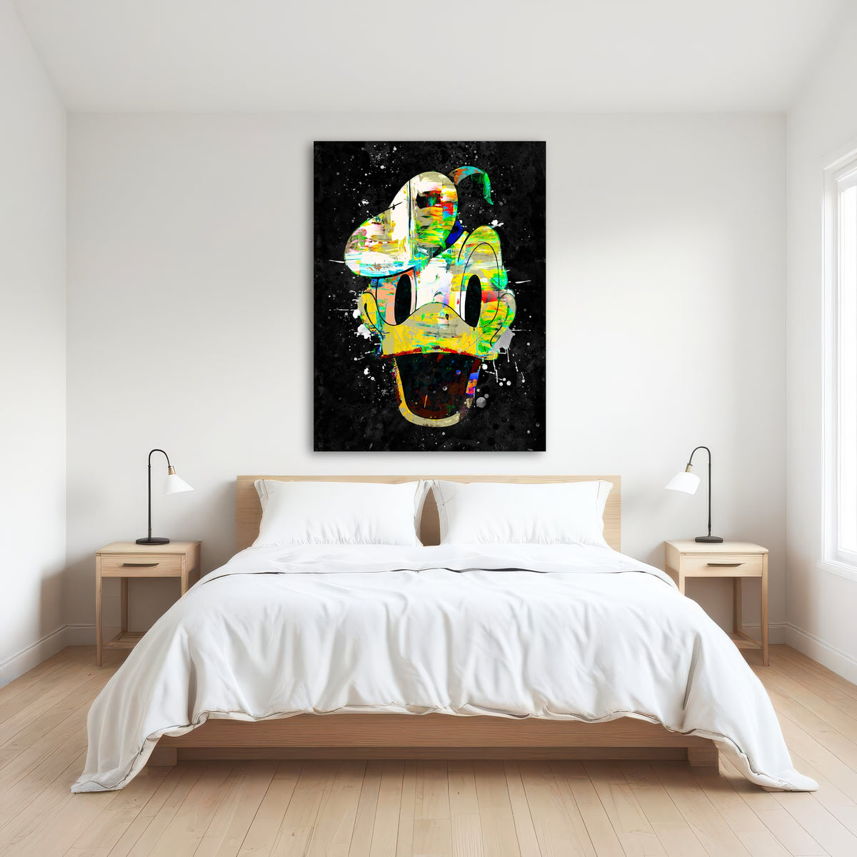 AUTO-MOCKUP ROOM | Donald duck canvas art