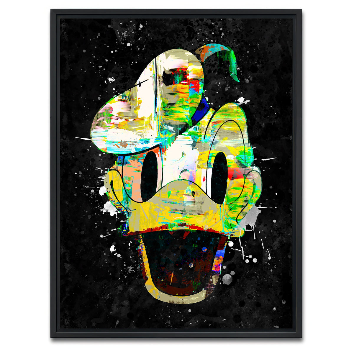 AUTO-MOCKUP WHITE | Donald duck canvas art | 1 Piece | Black Framed Canvas | group=3x4