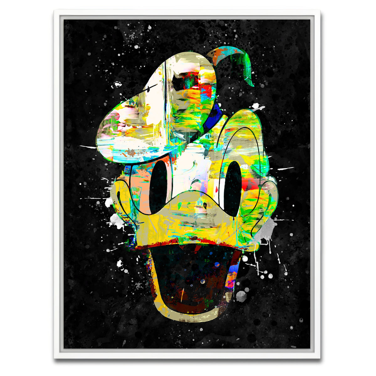 AUTO-MOCKUP WHITE | Donald duck canvas art | 1 Piece | White Framed Canvas | group=3x4