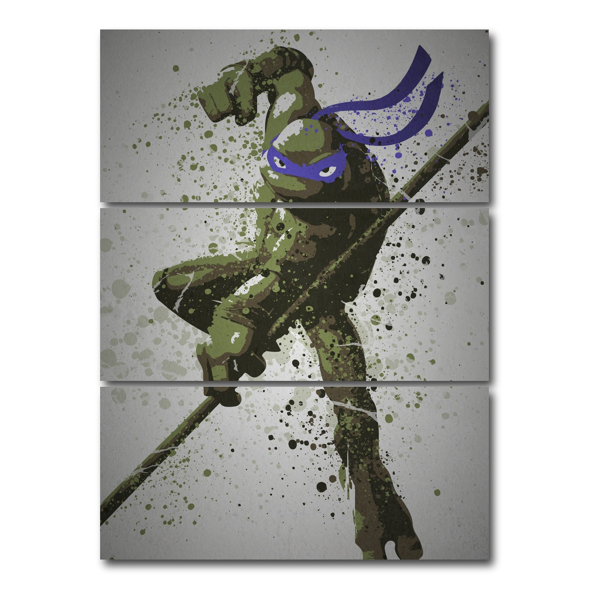 AUTO-MOCKUP WHITE | Donatello | 3 Piece | Gallery Wrap Canvas | group=8x18_stacked