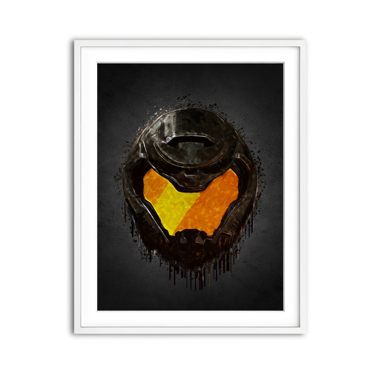 Framed Print 3x4 White