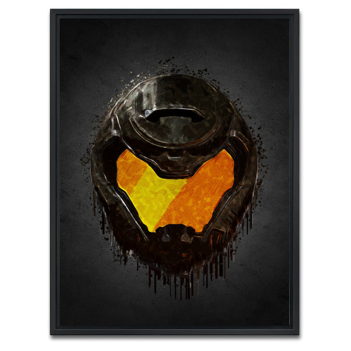 AUTO-MOCKUP WHITE | Doom Portrait | 1 Piece | Black Framed Canvas | group=3x4