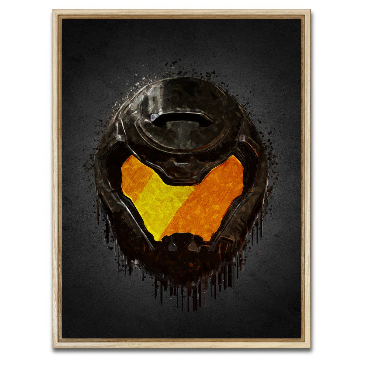 AUTO-MOCKUP WHITE | Doom Portrait | 1 Piece | Natural Framed Canvas | group=3x4