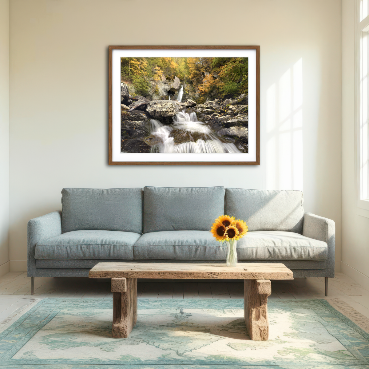 AUTO-MOCKUP ROOM | Down Stream Wall Art