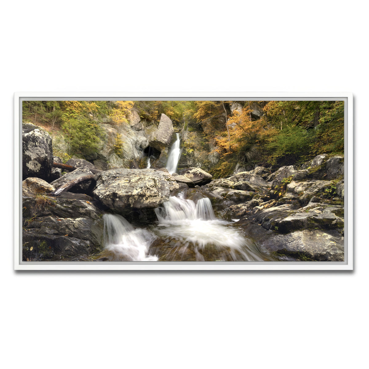 AUTO-MOCKUP WHITE | Down Stream | 1 Piece | White Framed Canvas | group=2x1
