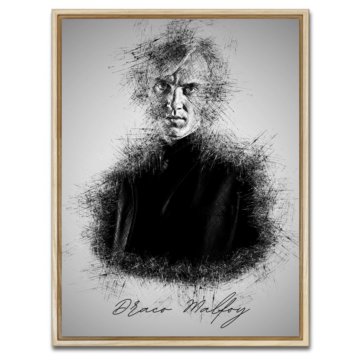 AUTO-MOCKUP WHITE | Draco Malfoy | 1 Piece | Natural Framed Canvas | group=3x4