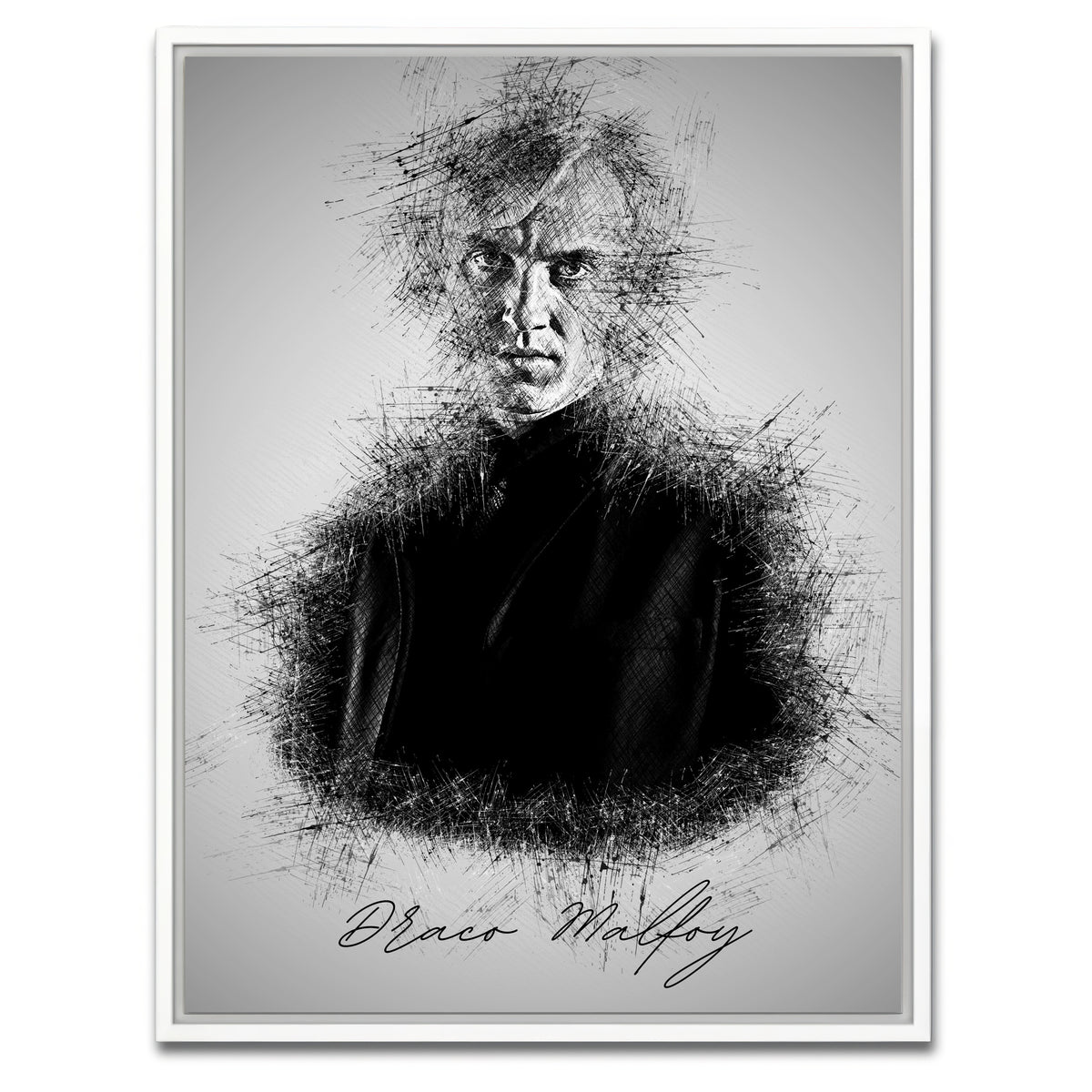 AUTO-MOCKUP WHITE | Draco Malfoy | 1 Piece | White Framed Canvas | group=3x4