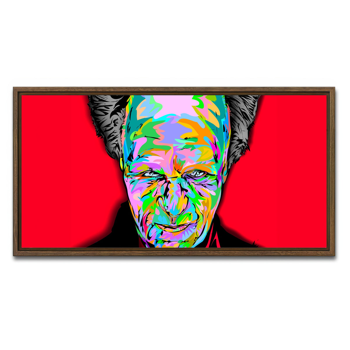 AUTO-MOCKUP WHITE | Dracula head | 1 Piece | Walnut Framed Canvas | group=2x1