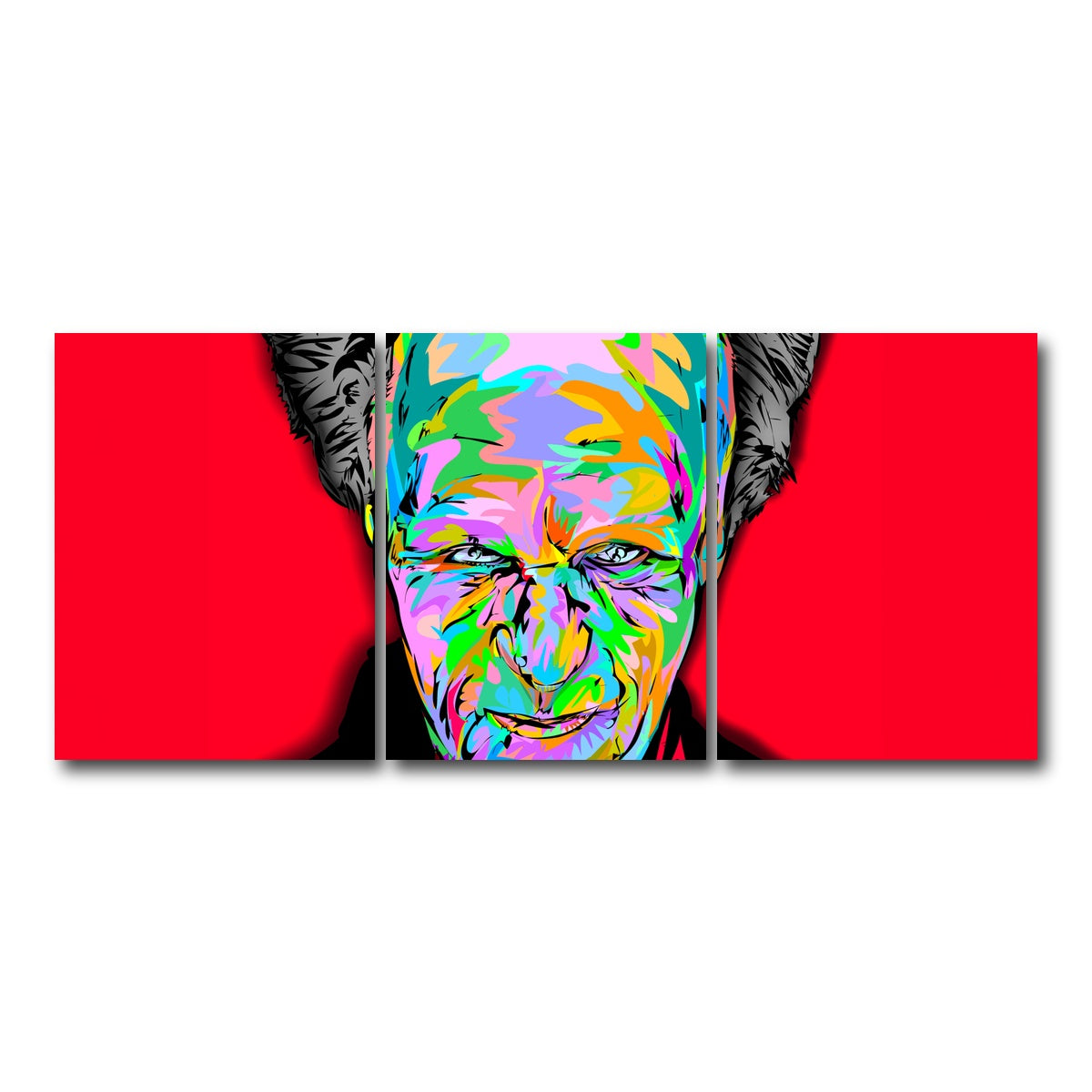 AUTO-MOCKUP WHITE | Dracula head | 3 Piece | Gallery Wrap Canvas | group=18x24