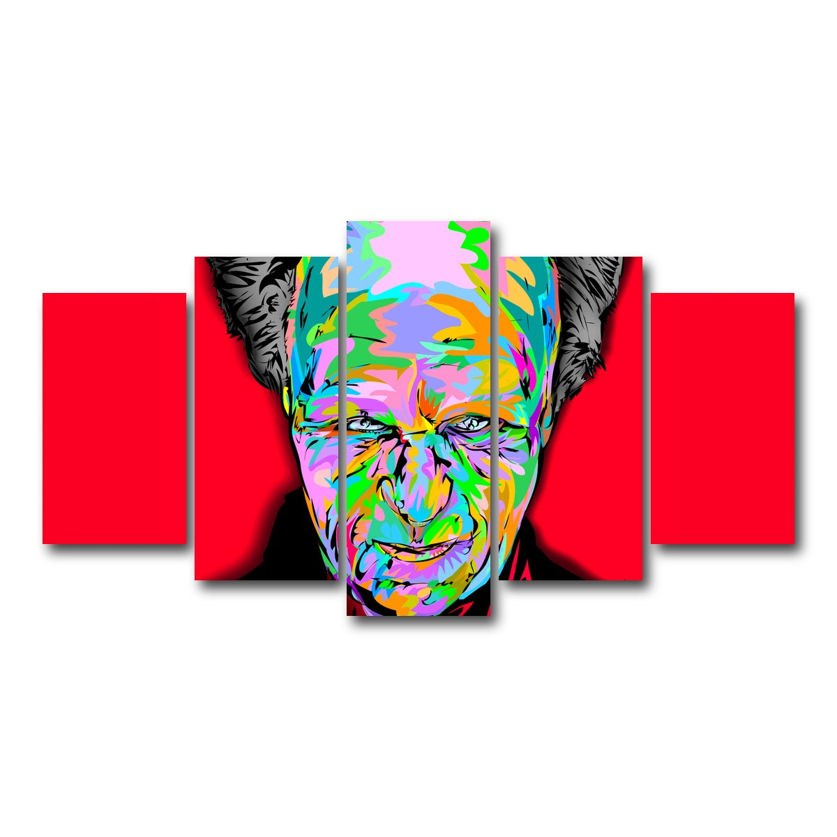 AUTO-MOCKUP WHITE | Dracula head | 5 Piece | Gallery Wrap Canvas | group=5_normal