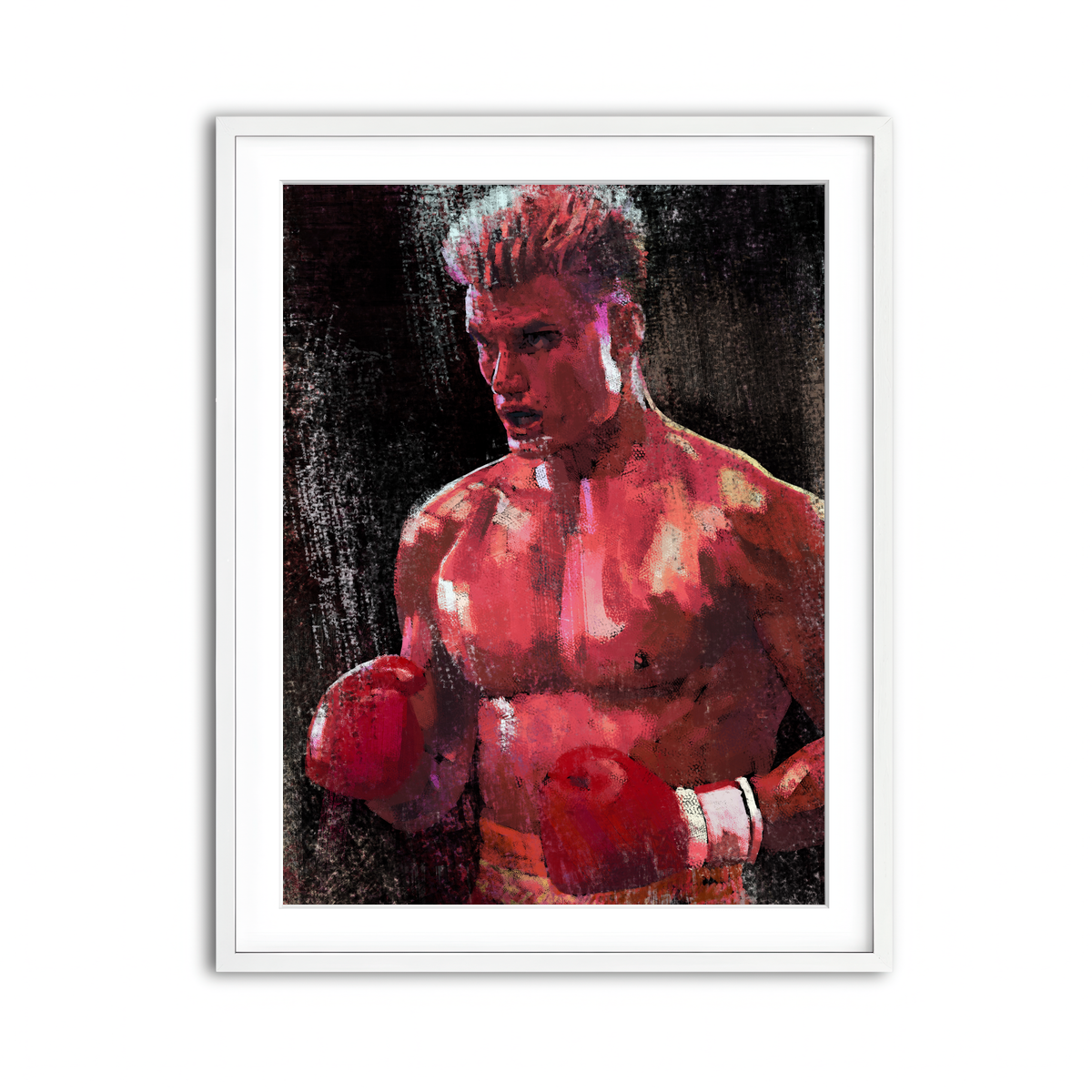 Framed Print 3x4 White