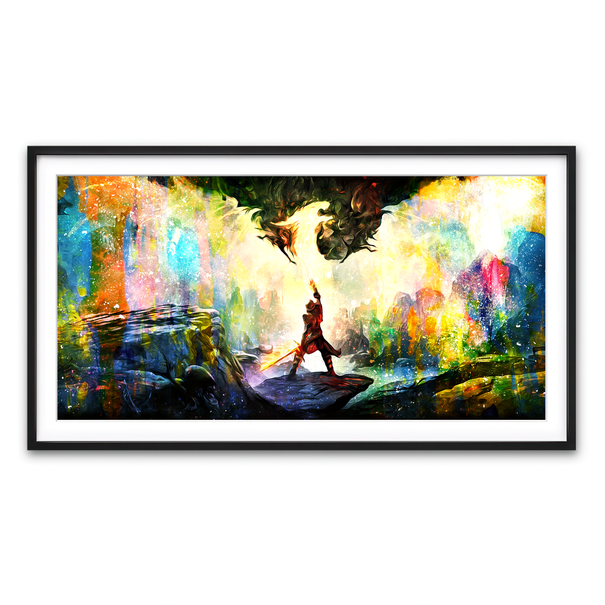 Framed Print 2x1 Black