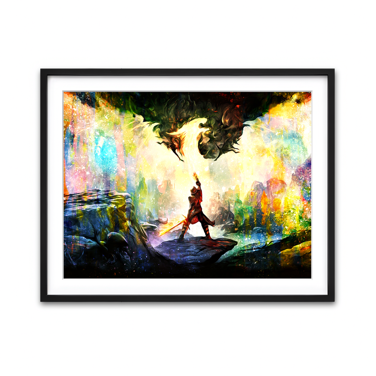 Framed Print 4x3 Black