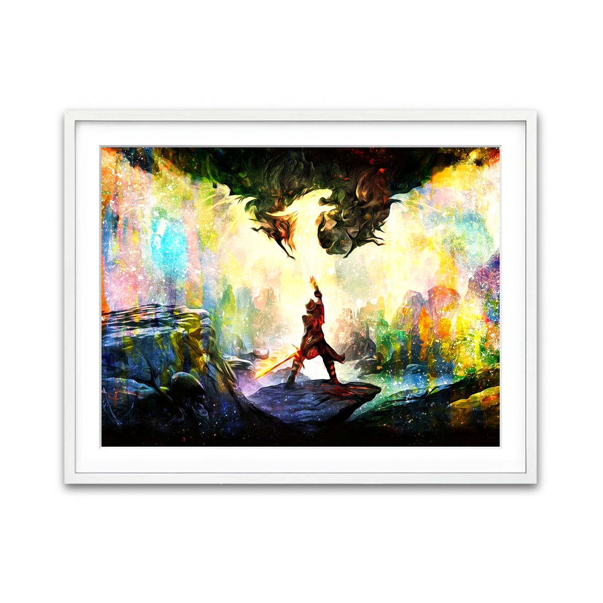 Framed Print 4x3 White