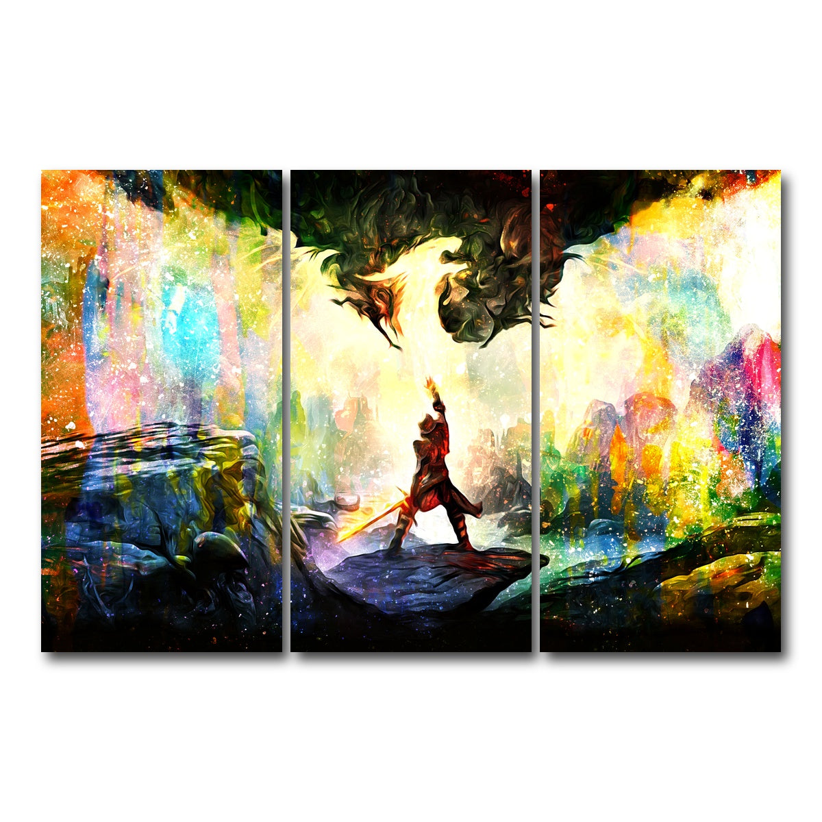 AUTO-MOCKUP WHITE | Dragon Age | 3 Piece | Gallery Wrap Canvas | group=12x24