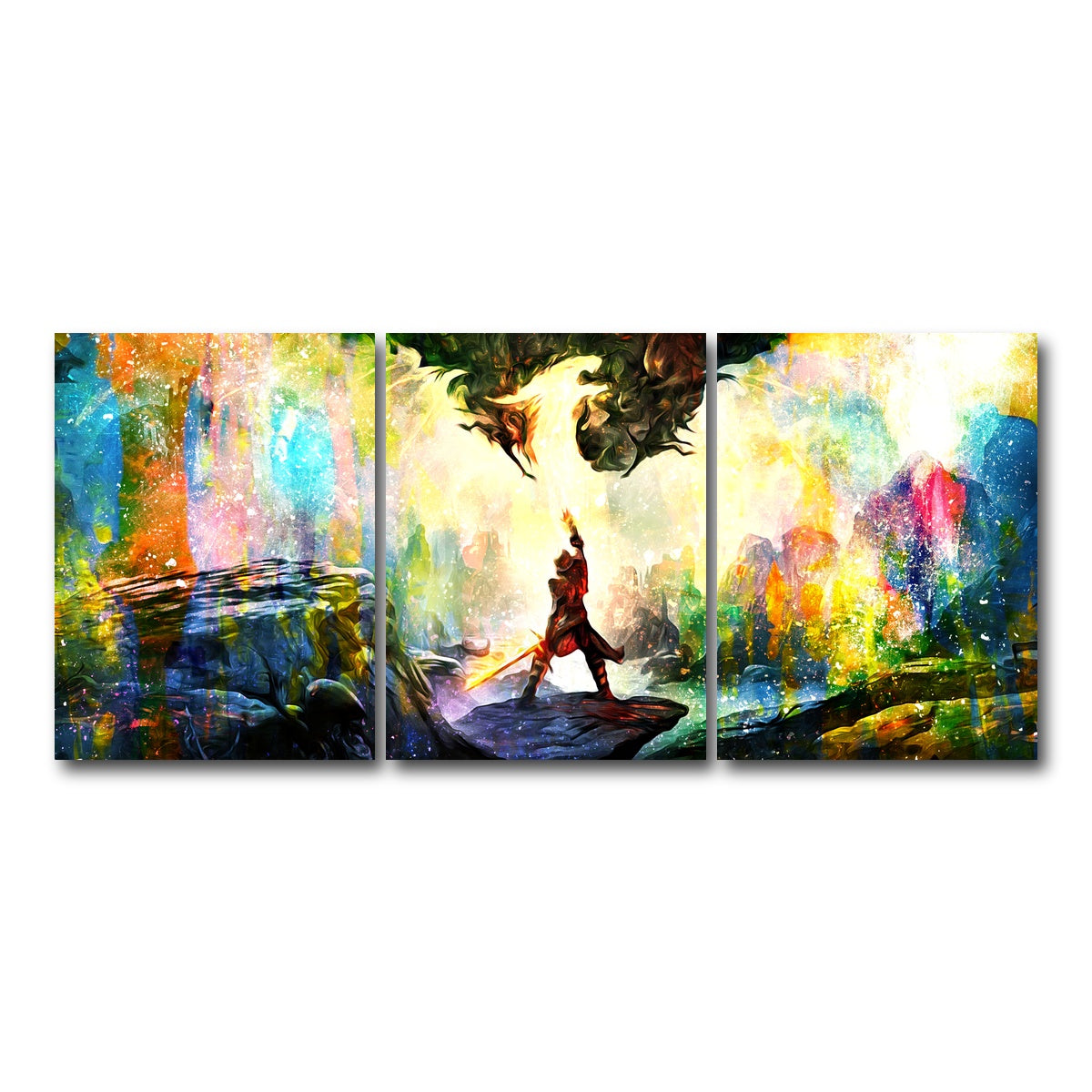 AUTO-MOCKUP WHITE | Dragon Age | 3 Piece | Gallery Wrap Canvas | group=18x24