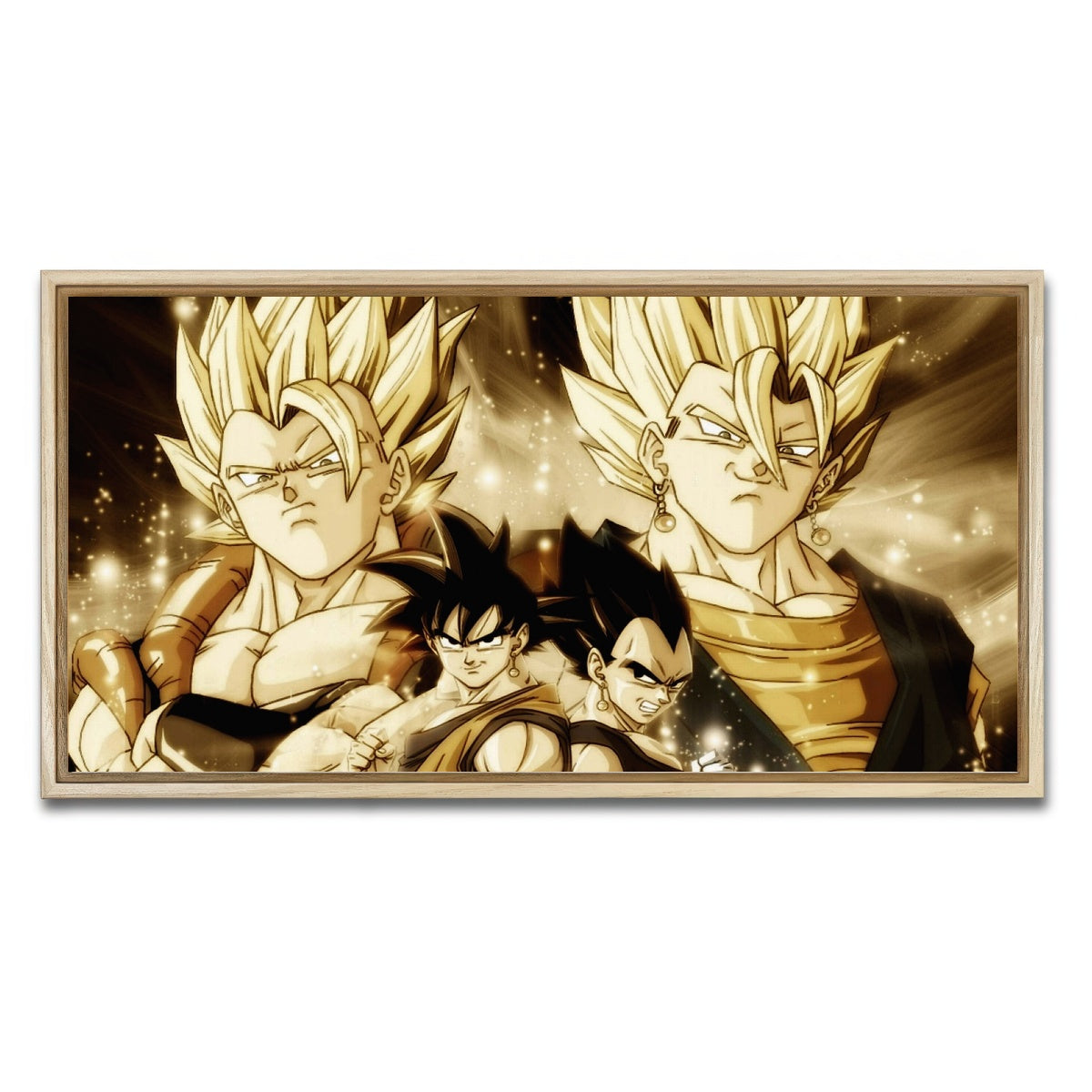 AUTO-MOCKUP WHITE | Dragon Ball Z | 1 Piece | Natural Framed Canvas | group=2x1