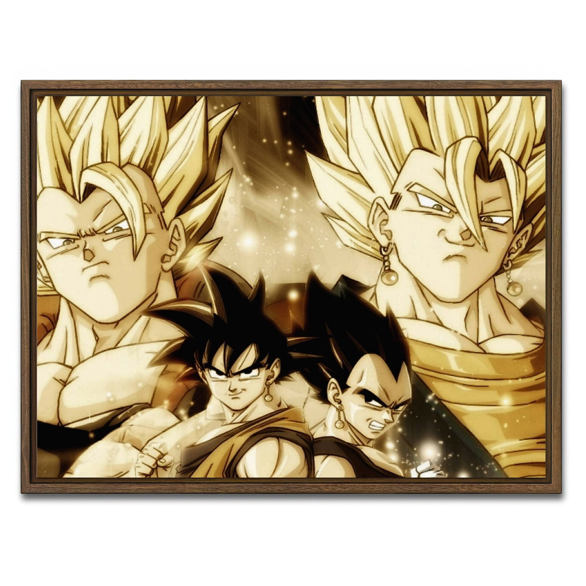 AUTO-MOCKUP WHITE | Dragon Ball Z | 1 Piece | Walnut Framed Canvas | group=4x3