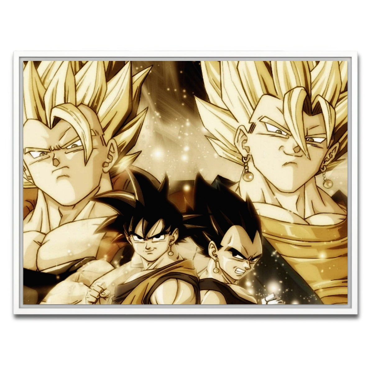 AUTO-MOCKUP WHITE | Dragon Ball Z | 1 Piece | White Framed Canvas | group=4x3