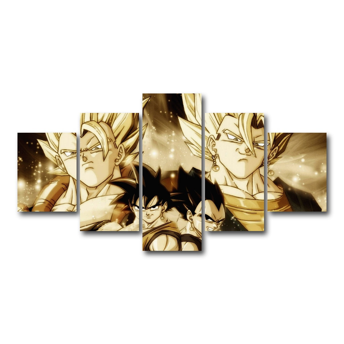 AUTO-MOCKUP WHITE | Dragon Ball Z | 5 Piece | Gallery Wrap Canvas | group=5_short
