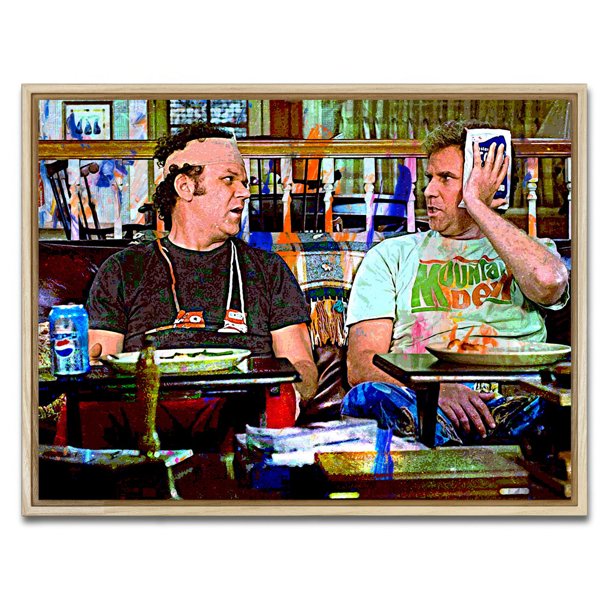 AUTO-MOCKUP WHITE | Dragon & Nighthawk | 1 Piece | Natural Framed Canvas | group=4x3