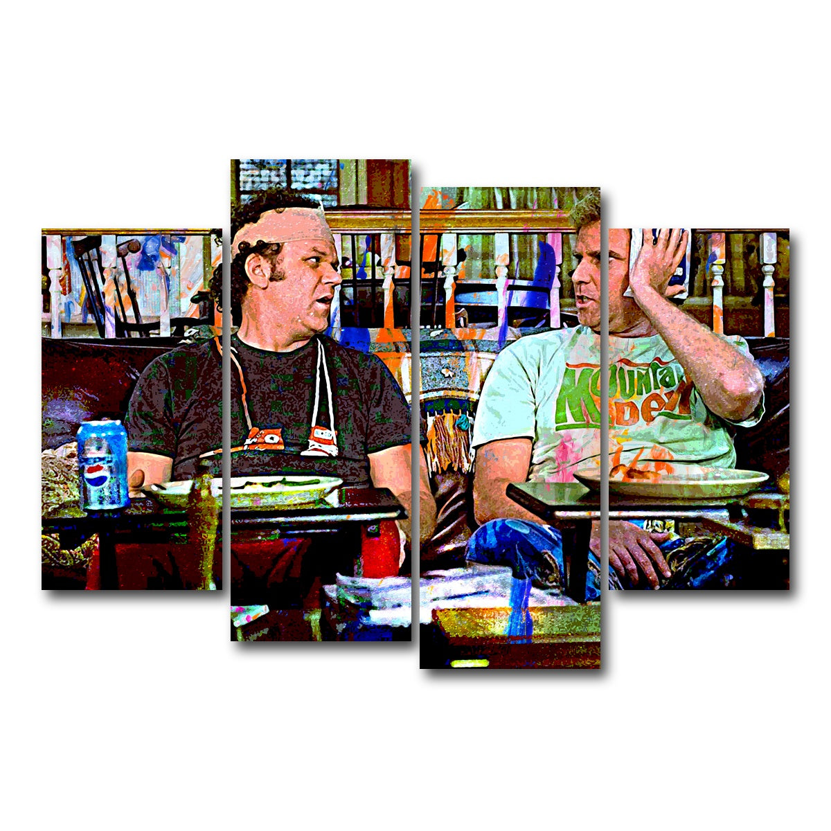 AUTO-MOCKUP WHITE | Dragon & Nighthawk | 4 Piece | Gallery Wrap Canvas | group=4_short