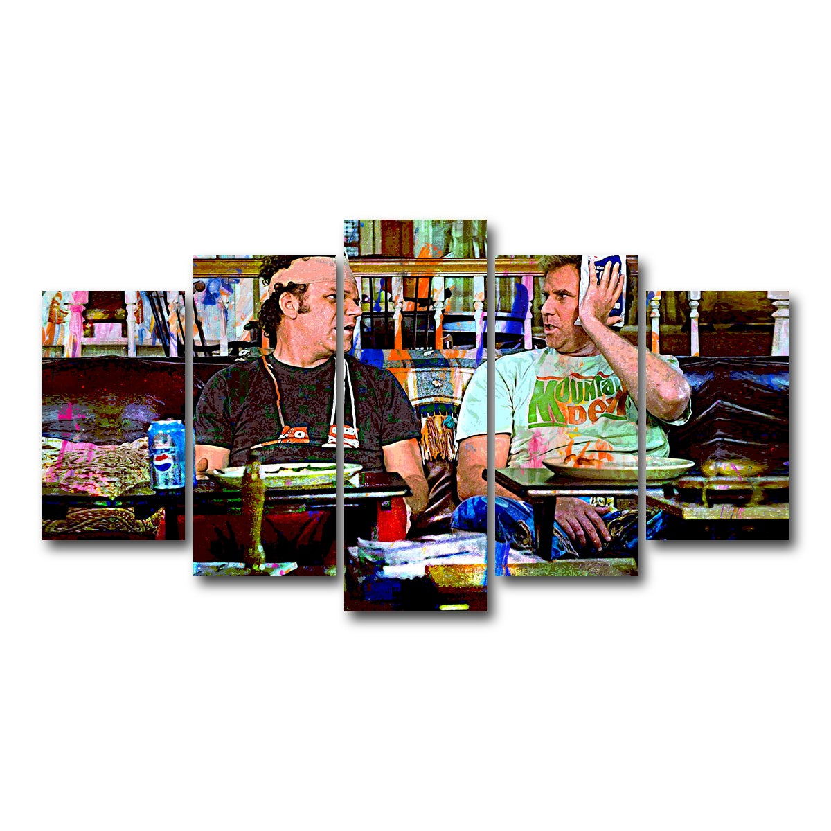 AUTO-MOCKUP WHITE | Dragon & Nighthawk | 5 Piece | Gallery Wrap Canvas | group=5_normal