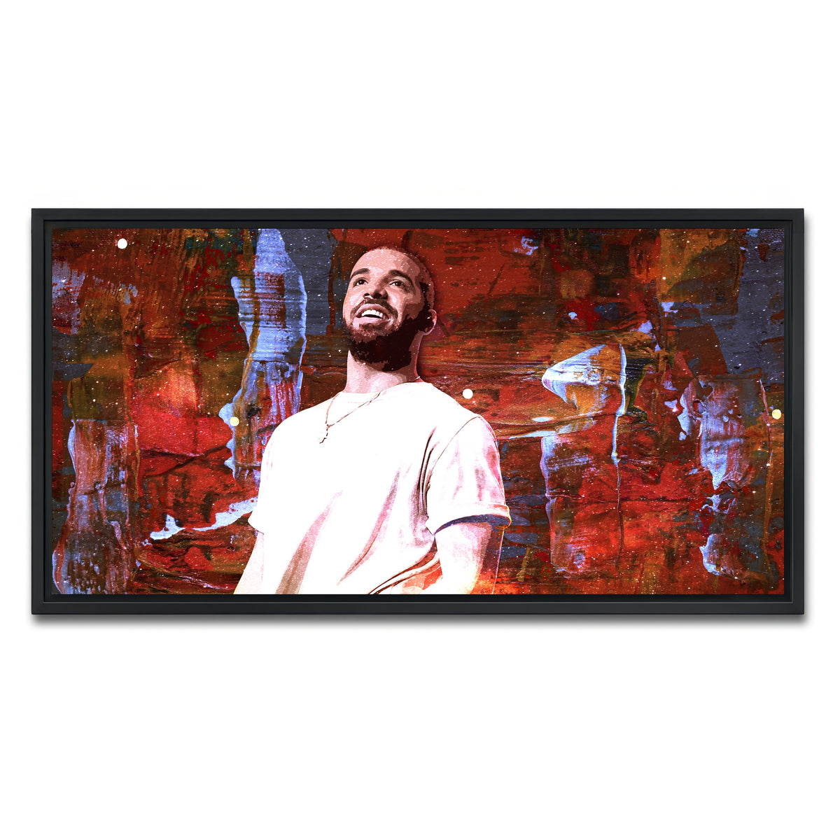 AUTO-MOCKUP WHITE | Drake Abstract | 1 Piece | Black Framed Canvas | group=2x1
