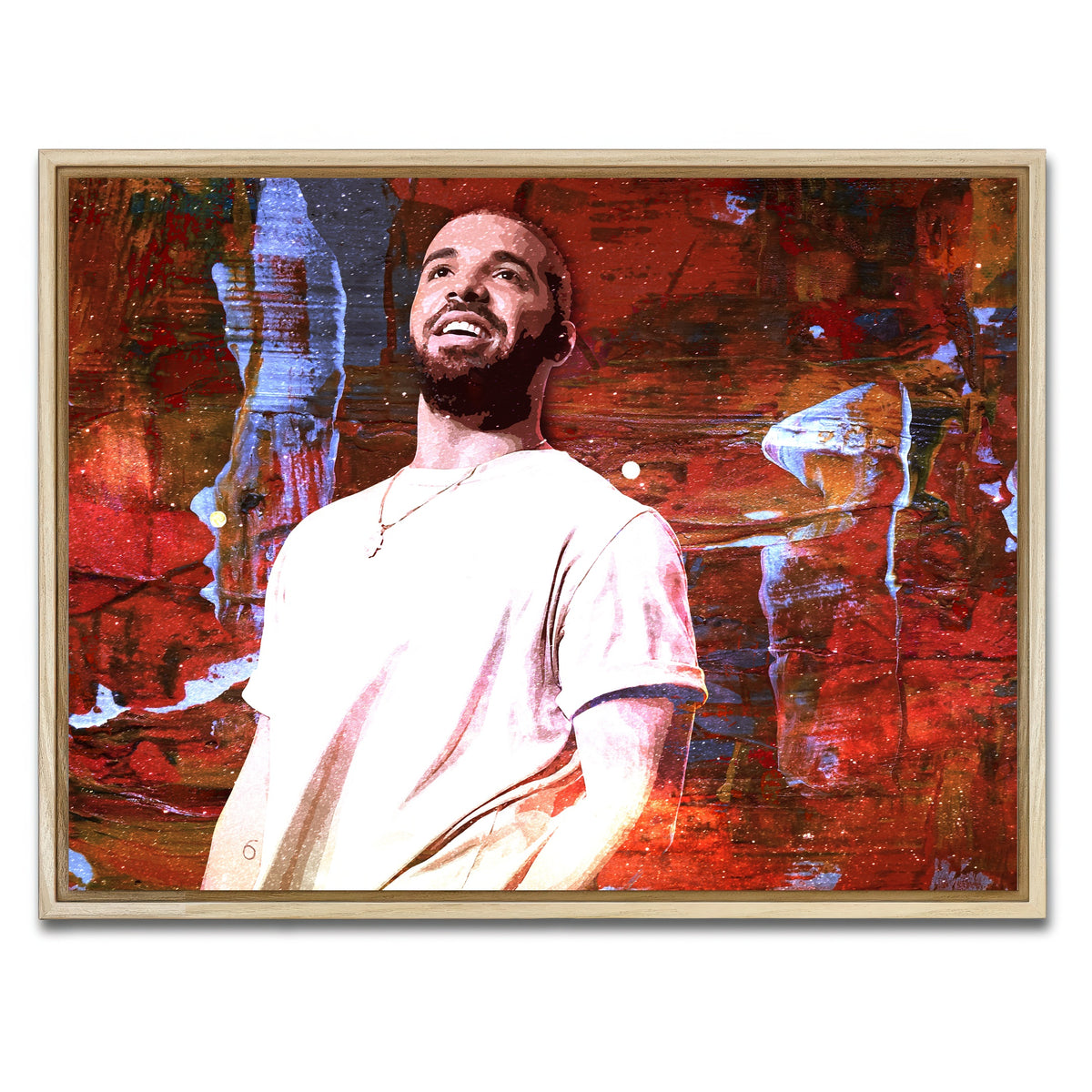 AUTO-MOCKUP WHITE | Drake Abstract | 1 Piece | Natural Framed Canvas | group=4x3