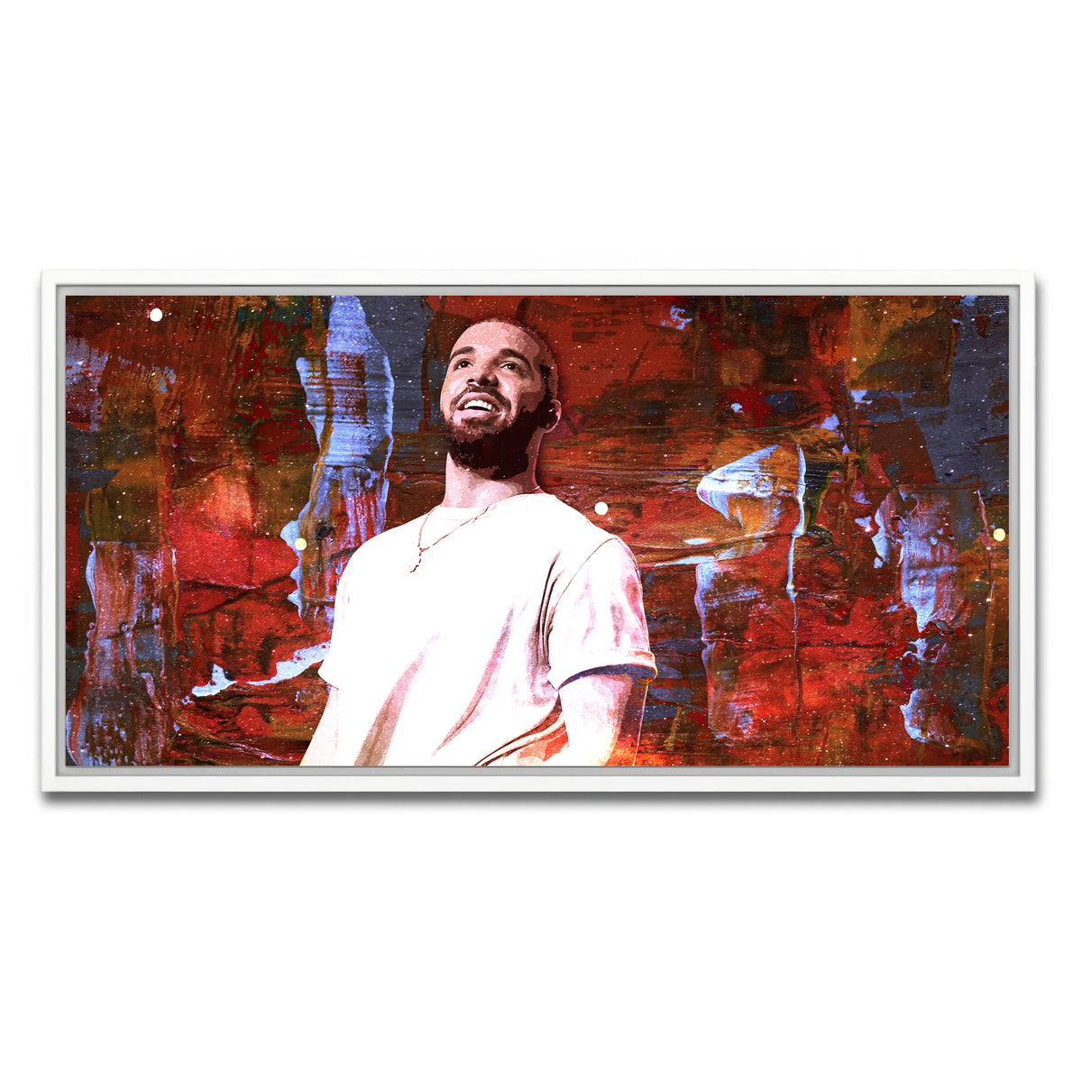 AUTO-MOCKUP WHITE | Drake Abstract | 1 Piece | White Framed Canvas | group=2x1