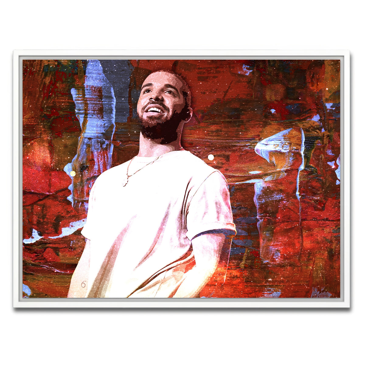 AUTO-MOCKUP WHITE | Drake Abstract | 1 Piece | White Framed Canvas | group=4x3