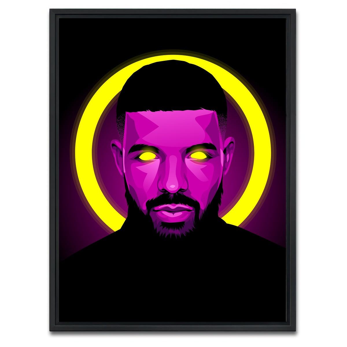 AUTO-MOCKUP WHITE | Drake | 1 Piece | Black Framed Canvas | group=3x4