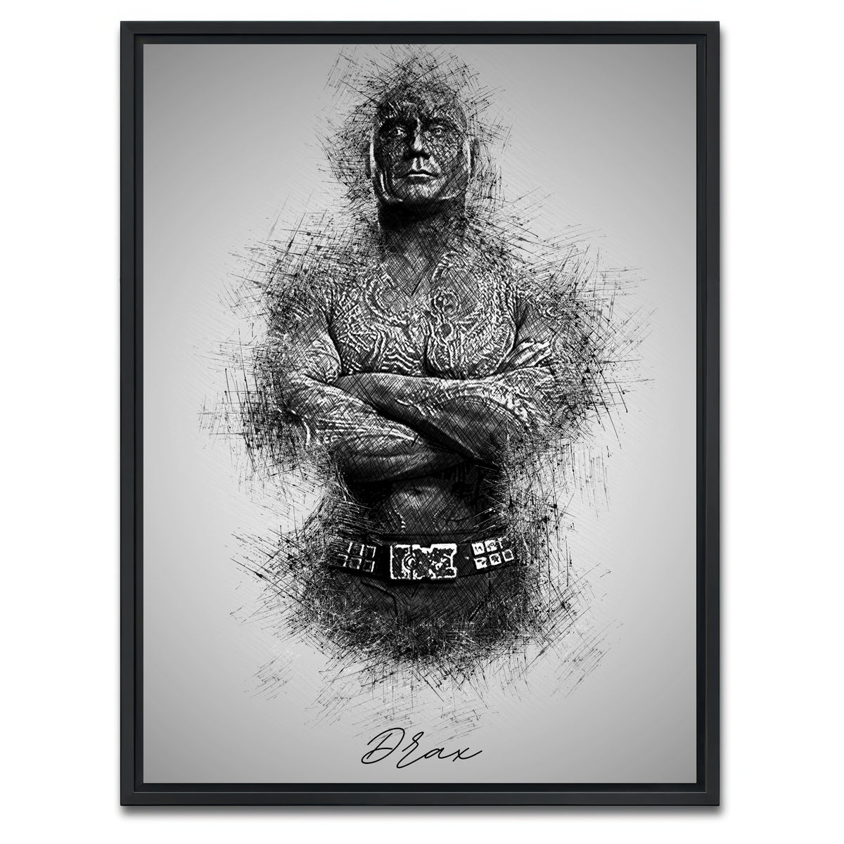 AUTO-MOCKUP WHITE | Drax | 1 Piece | Black Framed Canvas | group=3x4
