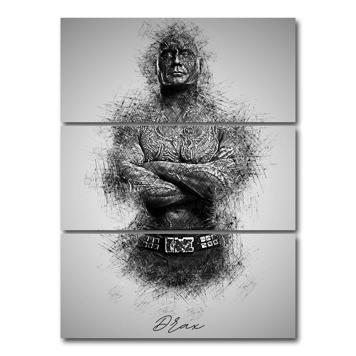 AUTO-MOCKUP WHITE | Drax | 3 Piece | Gallery Wrap Canvas | group=8x18_stacked