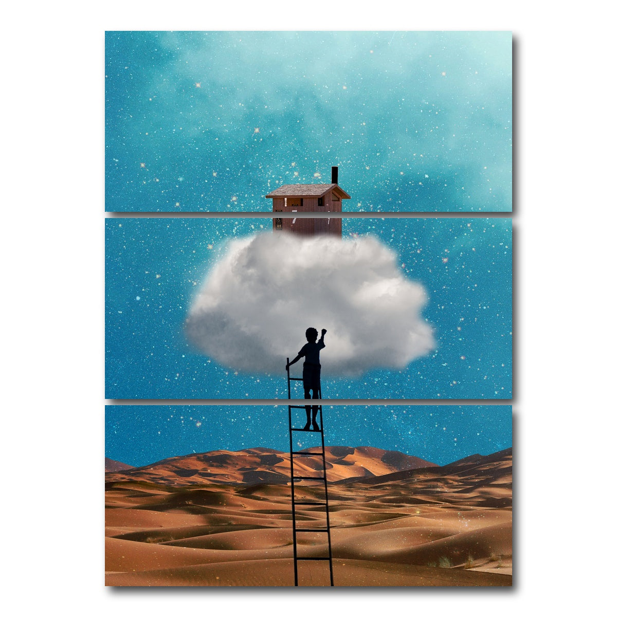 AUTO-MOCKUP WHITE | Dream 2 | 3 Piece | Gallery Wrap Canvas | group=8x18_stacked