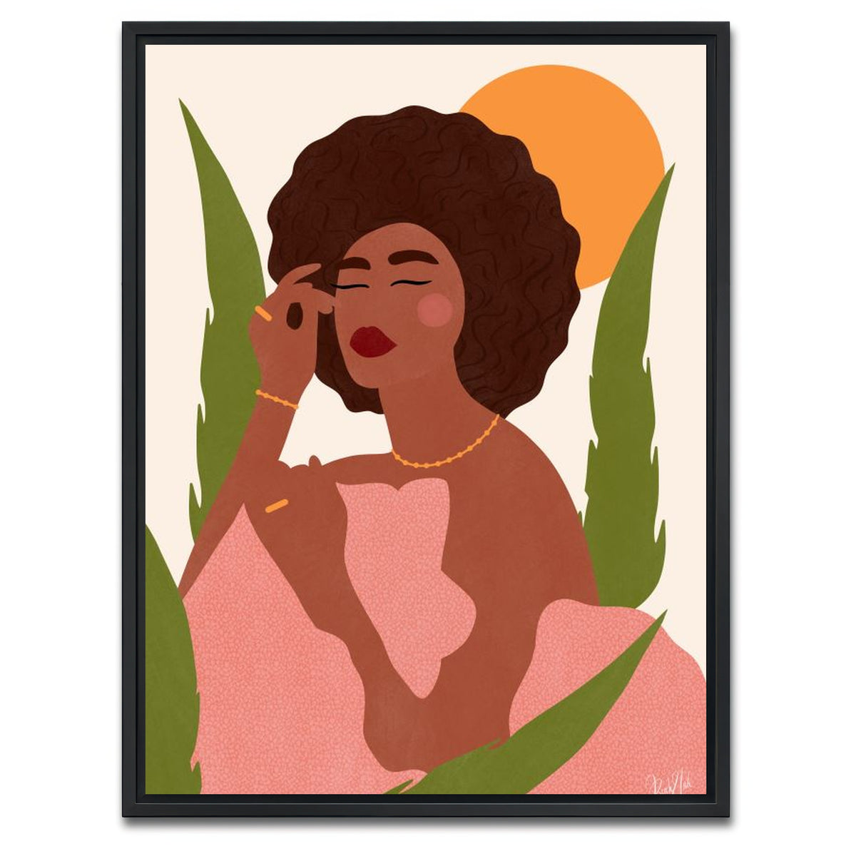 AUTO-MOCKUP WHITE | Dreaming of Boogie Nights | 1 Piece | Black Framed Canvas | group=3x4