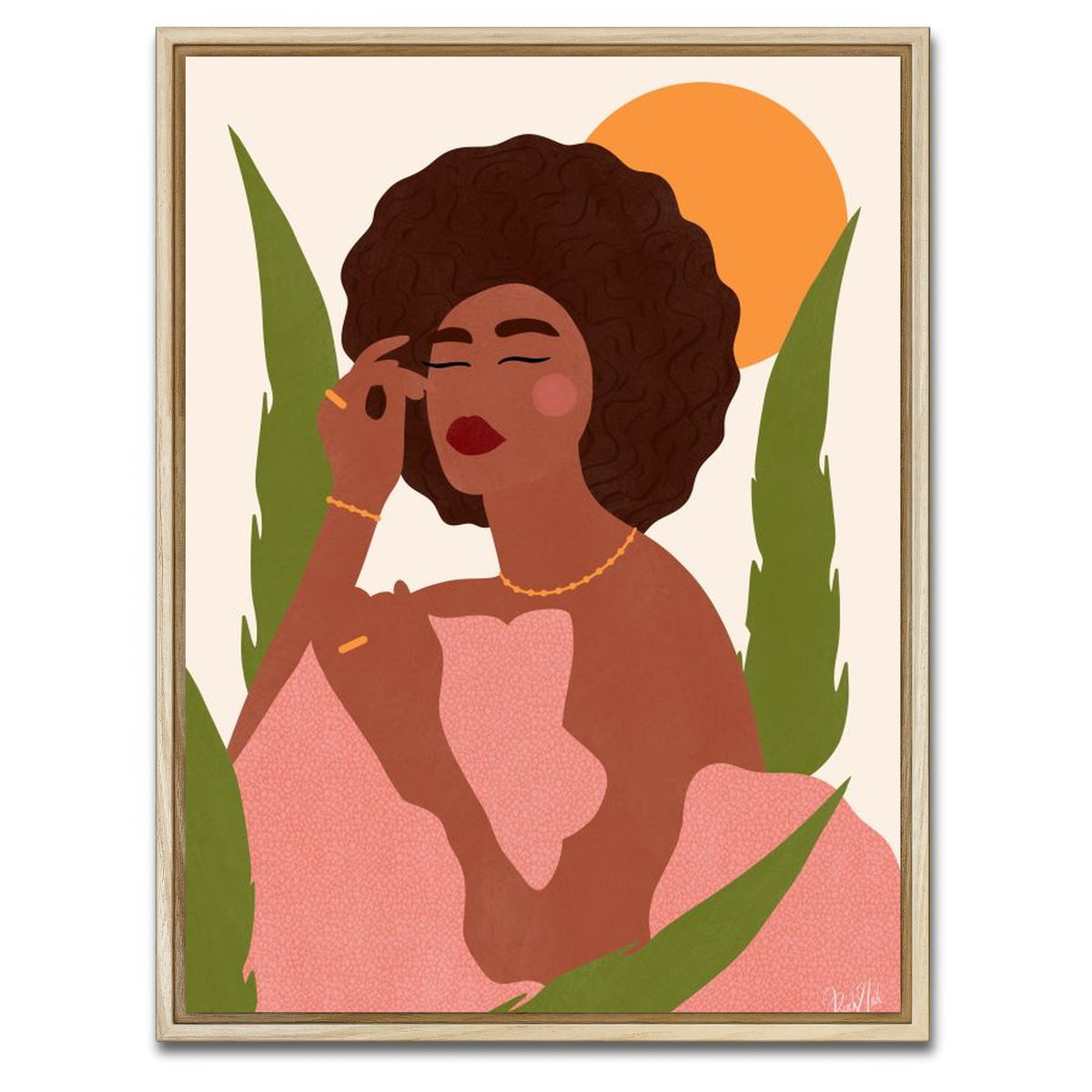 AUTO-MOCKUP WHITE | Dreaming of Boogie Nights | 1 Piece | Natural Framed Canvas | group=3x4