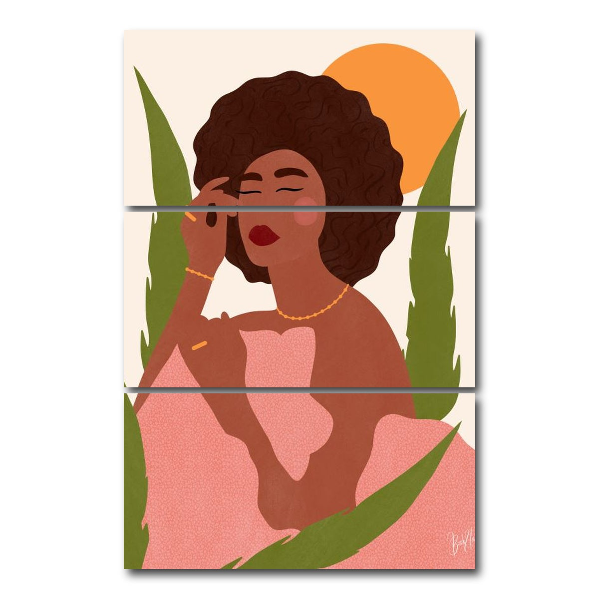 AUTO-MOCKUP WHITE | Dreaming of Boogie Nights | 3 Piece | Gallery Wrap Canvas | group=12x24_stacked