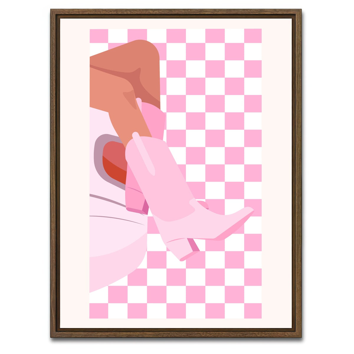 AUTO-MOCKUP WHITE | Dress to Impress | 1 Piece | Walnut Framed Canvas | group=3x4