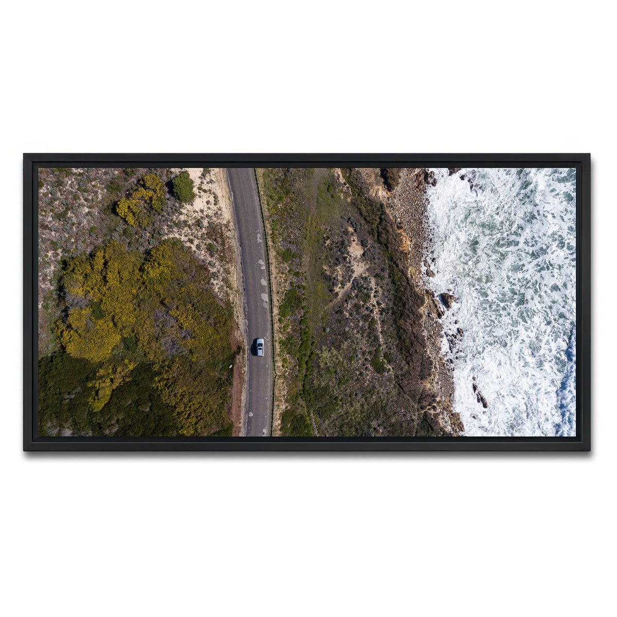 AUTO-MOCKUP WHITE | Drive With A View | 1 Piece | Black Framed Canvas | group=2x1