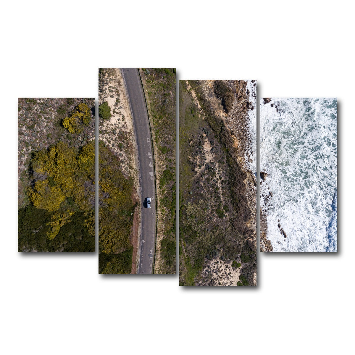 AUTO-MOCKUP WHITE | Drive With A View | 4 Piece | Gallery Wrap Canvas | group=4_short